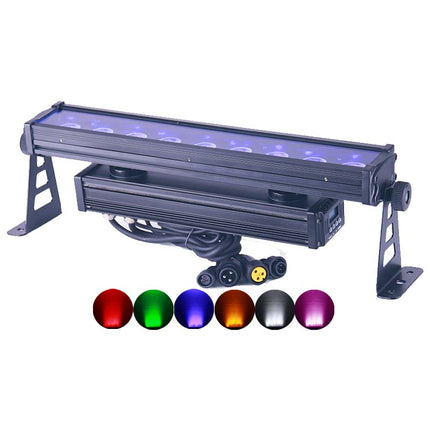 Professional 9x18W RGBWA+UV LED Stage Wash Light with Auto, Master/Slave & DMX Modes