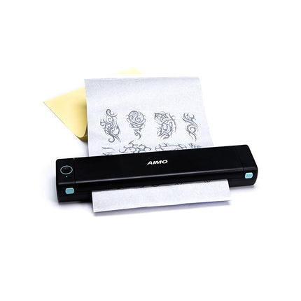 Portable 300 DPI Thermal Transfer Printer with 2000mAh Battery for A4/A5/B5 & Letter Paper