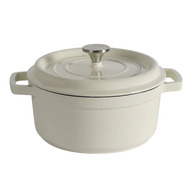 26cm Enameled Cast Iron Cooking Pot with Lid – Durable Kitchen Essential