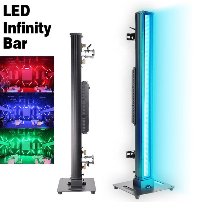 Professional Outdoor LED Wash Light Bar with RGBW LEDs, DMX512, IP66, Includes Mounting Base