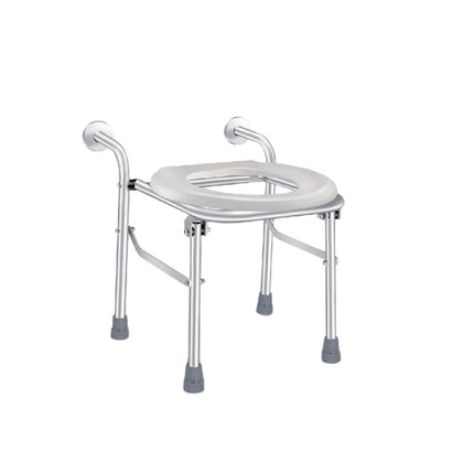 Portable Shower and Commode Chair with Steel Frame for Home and Care Use
