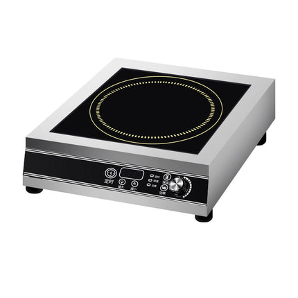 High-Power 3500W Stainless Steel Induction Hot Plate (Single Burner) with Adjustable Heat & Built-In Timer