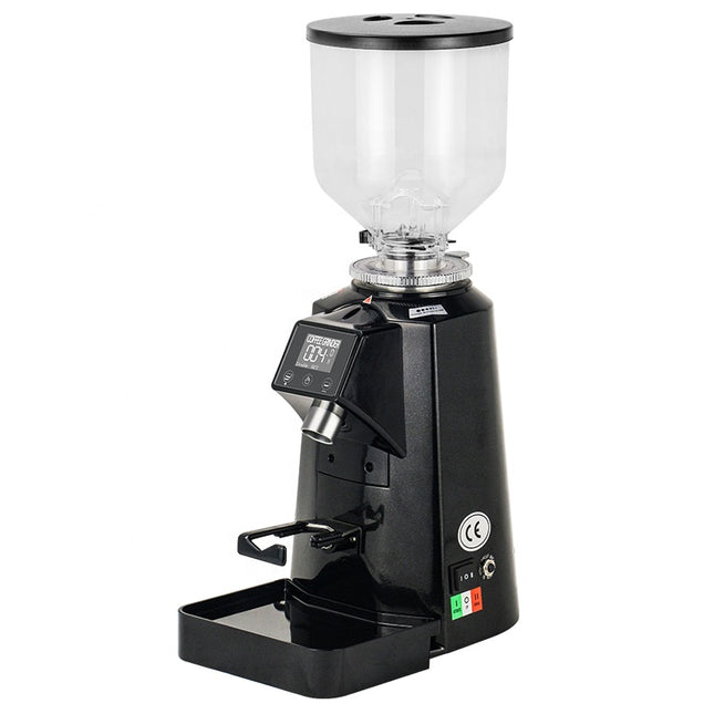Electric Coffee Grinder with 64mm Flat Burrs 1500ml Capacity Aluminum Body