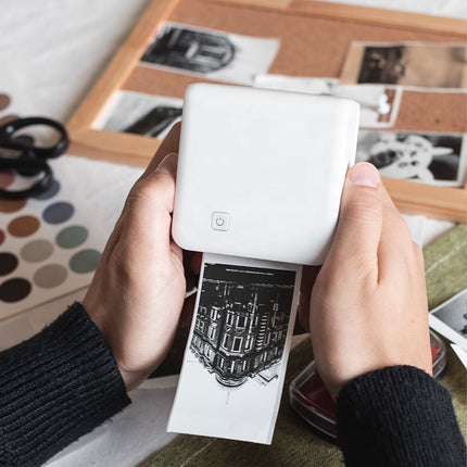 Portable Thermal Label Printer with 300 DPI Resolution, Bluetooth Connectivity and 1000mAh Battery
