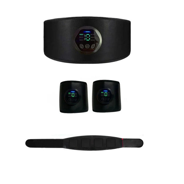 Wireless EMS Abdominal Toning Belt – Rechargeable Core Trainer with 8 Pads, 6 Programs & 18 Power Levels