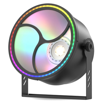 200W RGB COB LED Par Light for Stage, DJ Shows, Concerts with 60° Beam and DMX Control