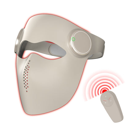 MH-G06Wearable Silicone LED Light Relaxation Face Mask with Timer, Dimmable Modes & Rechargeable Battery