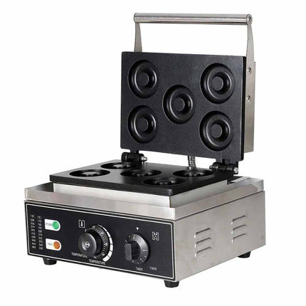 Commercial Mini Donut Machine 5 Moulds Adjustable Timer & Temp Control