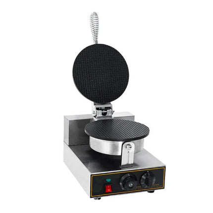 Commercial Electric Waffle Cone & Egg Roll Maker – Single Plate, Adjustable Heat, 1000W