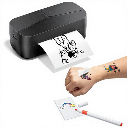 Portable Wireless Tattoo Stencil Printer 203dpi with 1200mAh Rechargeable Battery