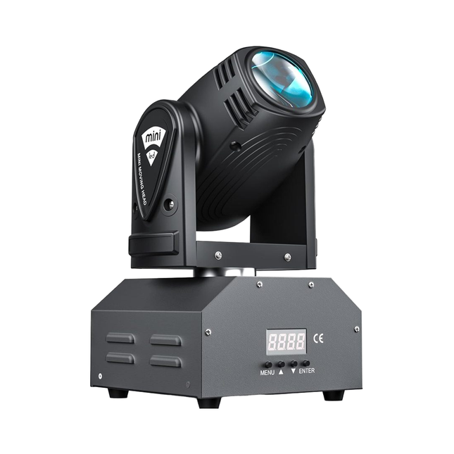 Rotating RGBW 10W Wash Stage Light with DMX512, Voice-Activated & Master-Slave Control