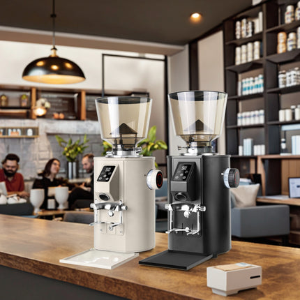 Adjustable Electric Coffee Grinder with 64mm Flat Burr and Large Bean Hopper