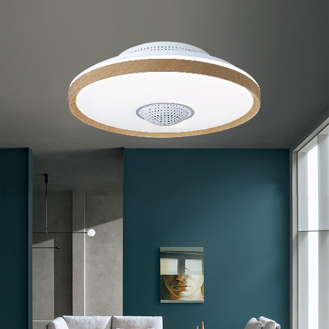 Bladeless LED Ceiling Fan with 3000lm Light, 5.7m/s Airflow & HEPA 11 Filter