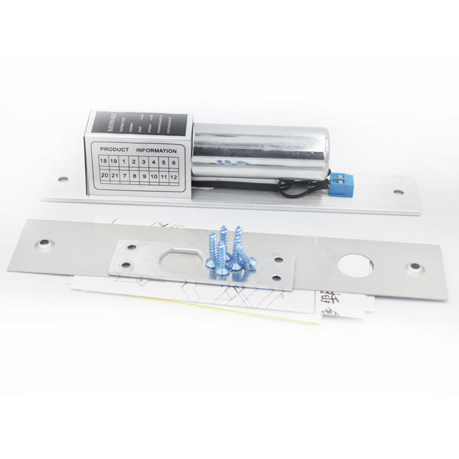 12V DC Electric Bolt Lock for 180° Frameless Glass Door Access Control System