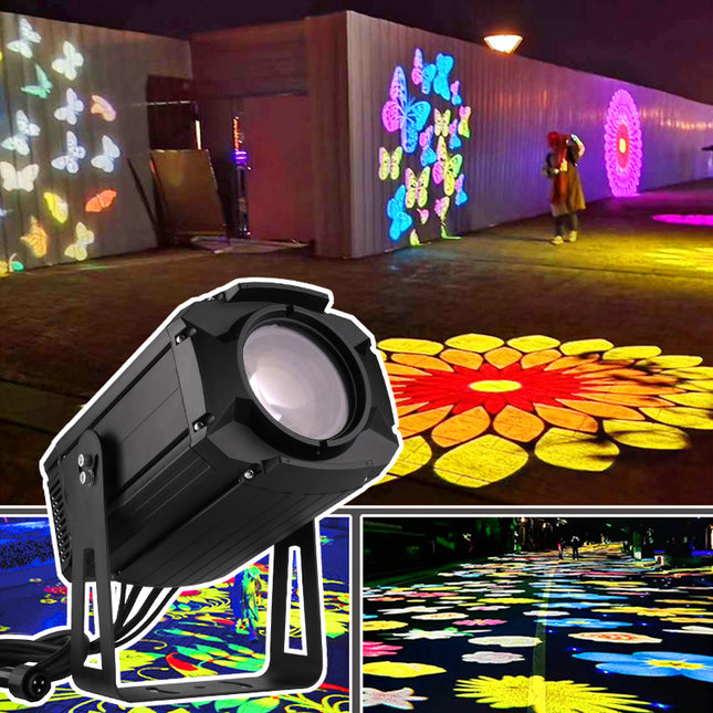 Professional IP65 350W LED Moving Head Spot Light with Rotating Patterns & DMX512 Control
