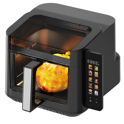 7L Smart Digital Air Fryer with Window, Large Capacity Oil-Free Cooker