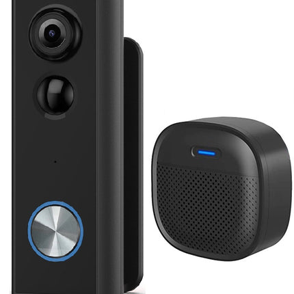 Wireless IP65 Weatherproof Video Doorbell Camera with 2-Way Audio, PIR Motion Detection & 5200mAh Battery