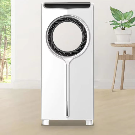 Portable 4L Water-Cooled Air Cooler Tower Fan with 360° Rotation & Timer