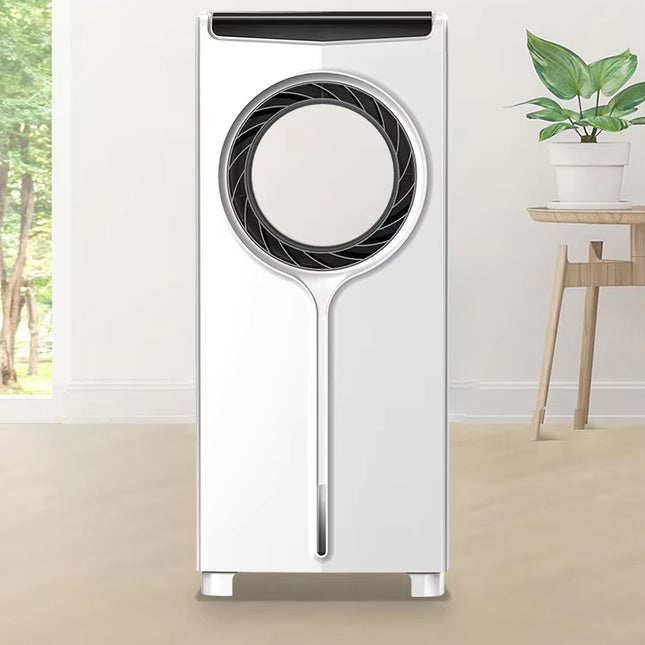 Portable 4L Water-Cooled Air Cooler Tower Fan with 360° Rotation & Timer