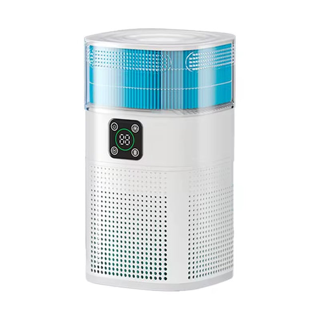 Compact Air Purifier with 70m³/h CADR, 3 Fan Speeds & 8H Timer