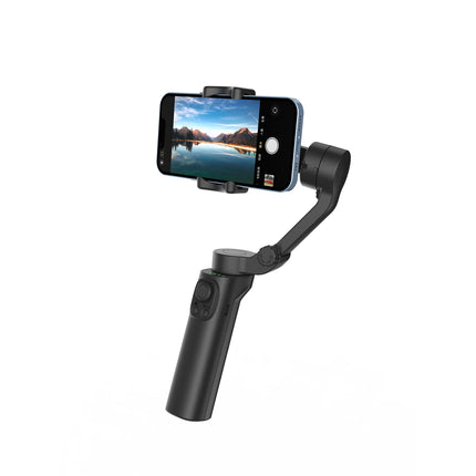 Compact 3-Axis Mobile Phone Stabilizer with Tripod Stand & Bluetooth Remote