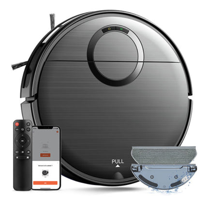 2-in-1 Robot Vacuum Cleaner with Wet and Dry Mopping 1600Pa Self-Charging Cordless