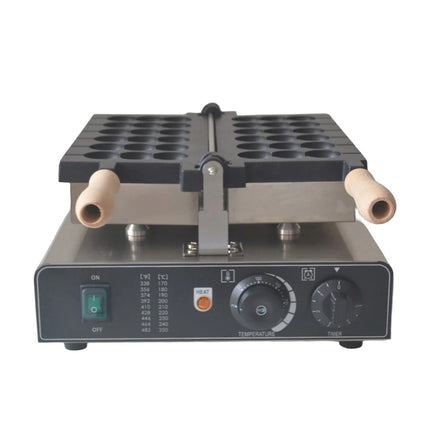 1600W Bubble Waffle Iron – Stainless Steel Commercial Snack Maker with Non-Stick Molds & Wide Temperature Control (50–300°C)