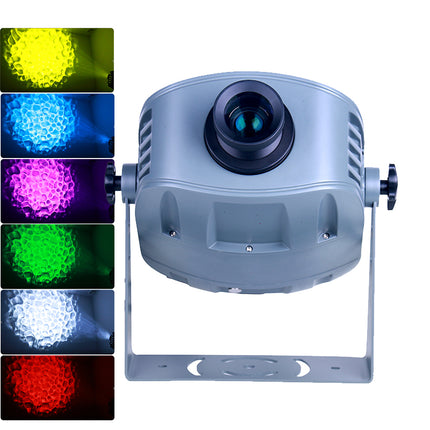 Portable IP65 LED Water Wave Projection Light 200W with RGB Effects, RDM & Manual Focus