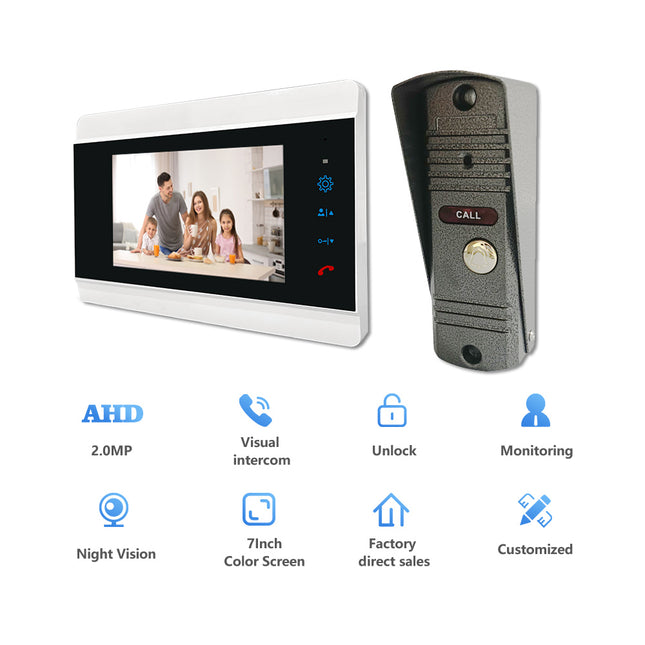 Smart Video Doorbell Intercom System with 10 Inch IPS Display, Tuya App, Night Vision & Weather Display