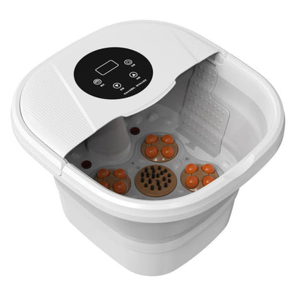 Smart Foldable Foot Spa Massager with Shiatsu Rollers, Red Light Relaxation and Timer