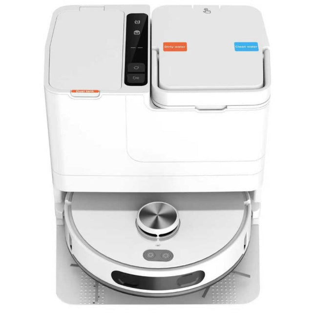 Smart Self-Cleaning Robot Vacuum Mop with Auto Empty Dock and Dual Spinning Mops