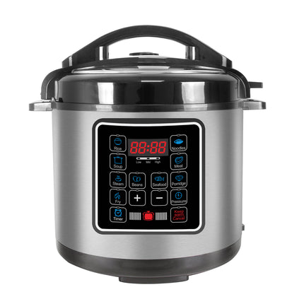Portable Mini Rice Cooker with Digital Timer, Large LCD Display & Aluminum Inner Pot