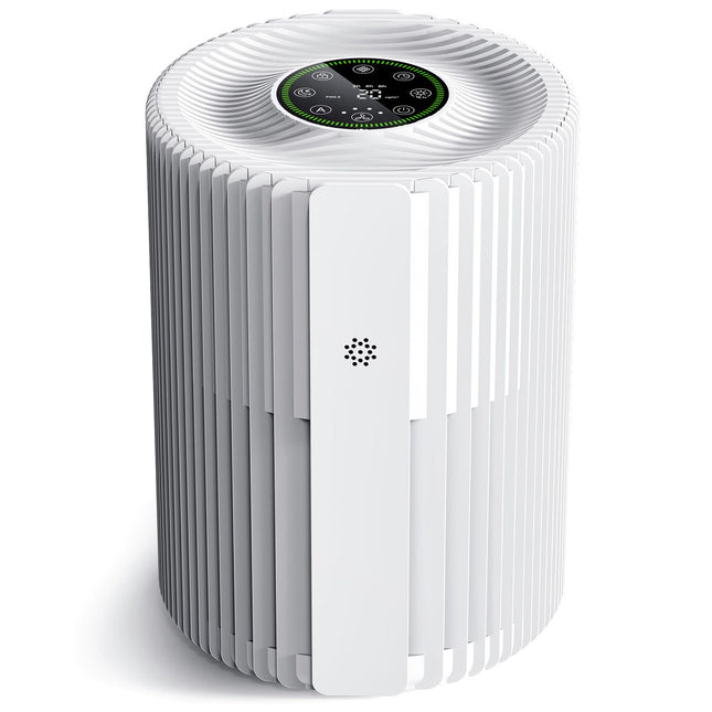 Compact Air Purifier for Bedroom & Office, 70m³/h CADR, 3 Fan Speeds & Timer