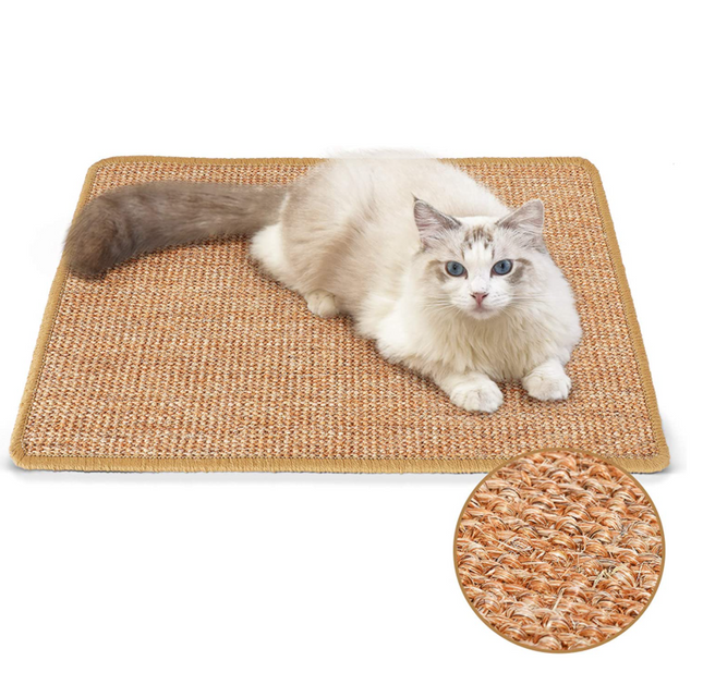 Extra Large Natural Sisal Cat Scratching Mat 140 x 200cm Durable Scratch Rug