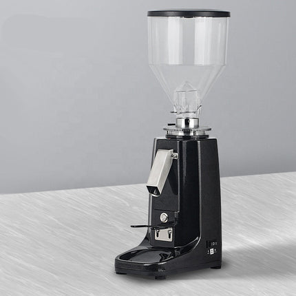 Heavy Duty Electric Coffee Grinder Machine 60mm Flat Burr Black