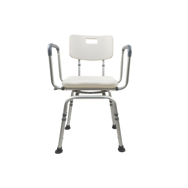 Adult Rotating Bath Chair with Adjustable Height and Comfortable Backrest