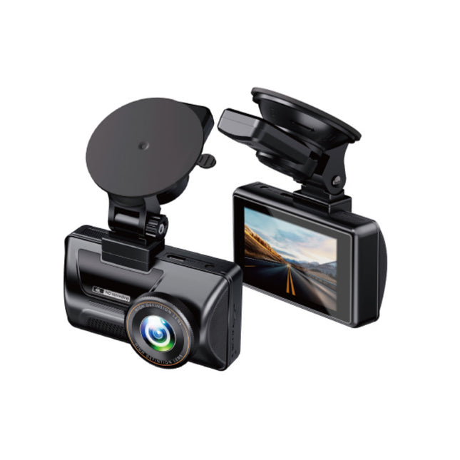 Portable Dual 4K Car Dash Camera with Front & Rear Recording, WiFi, ADAS, Parking Monitor & 3" IPS