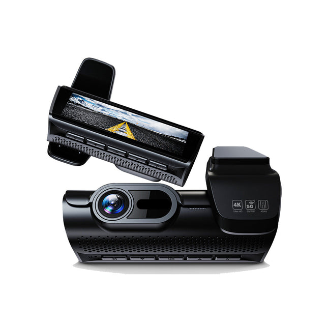 Dual Lens 4K Dash Camera with 2K Rear Camera, WiFi App Control, Loop Recording and ADAS Support