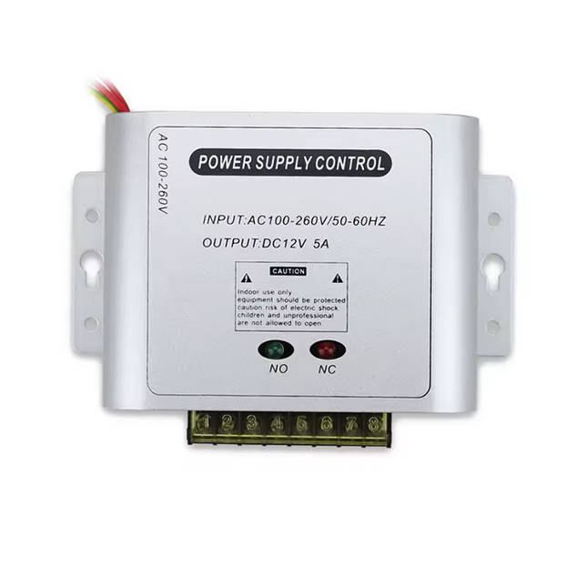 12V 5A Access Control Power Supply Unit with Adjustable Door Release Timer