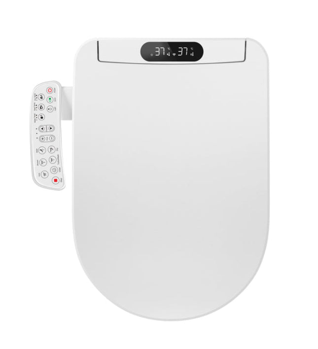 Electric U-Shape Smart Bidet Toilet Seat with Side Panel | Adjustable Water, Temperature & Warm Air Drying