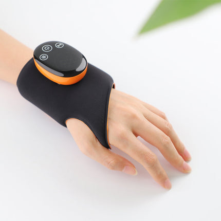 Cordless Heated Eye Massager with LED Light Therapy and 3 Vibration Modes – Black