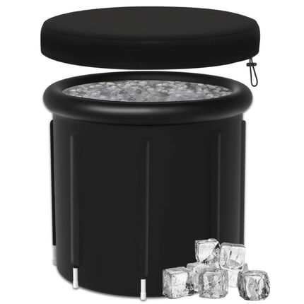 Portable Inflatable Cold Plunge Tub with 8-Rod Support Frame for Post-Workout Recovery