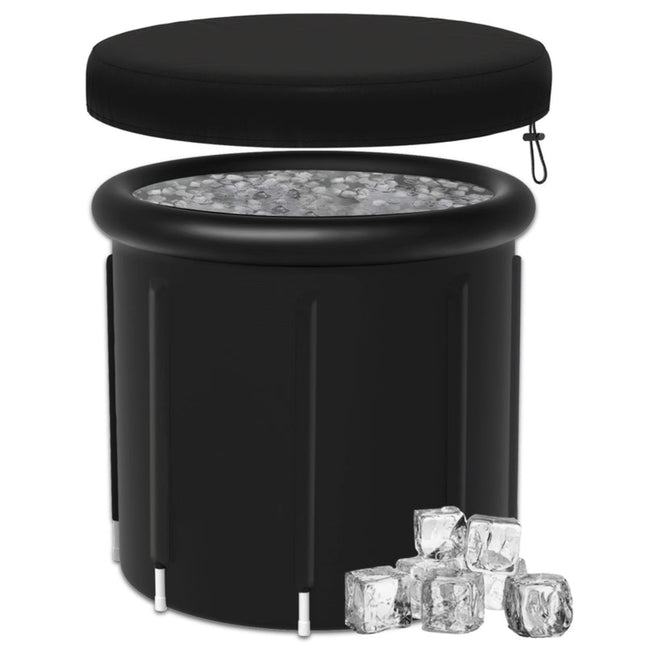 Portable Inflatable Cold Plunge Tub with 8-Rod Support Frame for Post-Workout Recovery