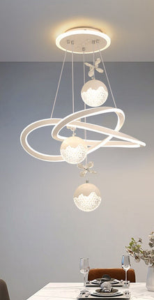 Modern Adjustable Indoor Pendant Light – Acrylic & Iron Luxury Design