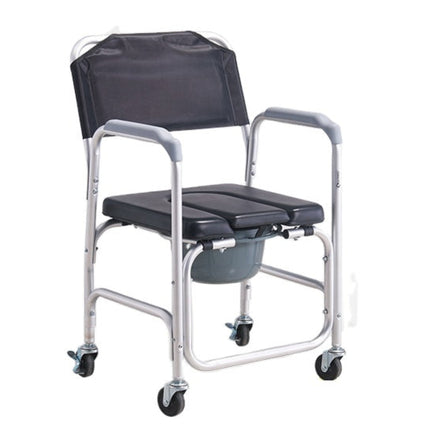 Lightweight Aluminum Wheelchair – 43cm Seat, Detachable Armrest, Solid Wheels, Heavy-Duty Home Care