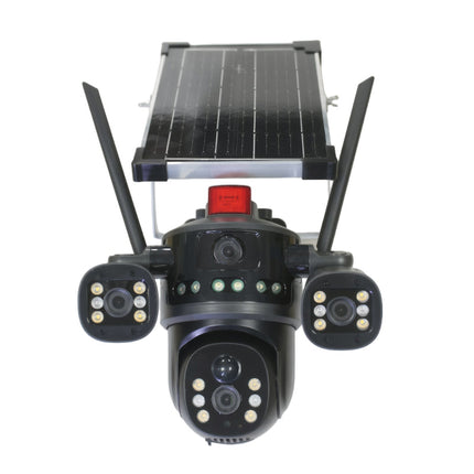 Solar Powered 6MP PTZ Outdoor Security Camera with 4G SIM, WiFi, Night Vision and 8000mAh Battery