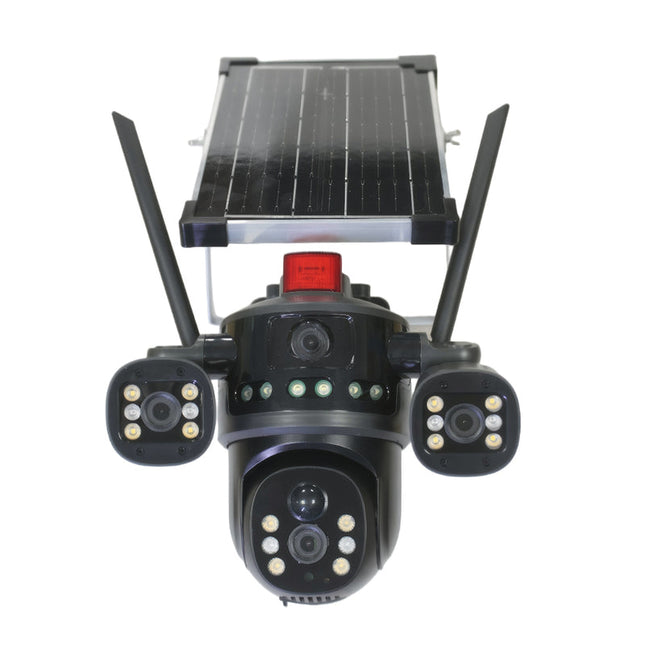 Solar Powered 6MP PTZ Outdoor Security Camera with 4G SIM, WiFi, Night Vision and 8000mAh Battery