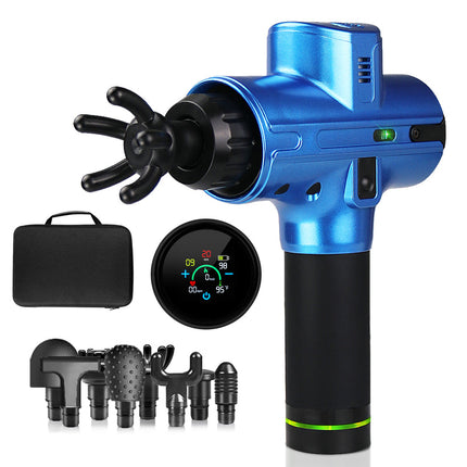 Rechargeable Deep Tissue Massage Gun with Interchangeable Heads for Full Body