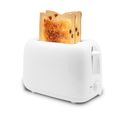 Compact 650W Multi-Slice Toaster White Plastic for Toast and Baked Snacks