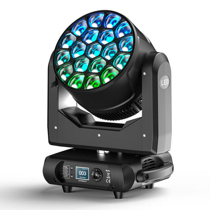 Professional 9x40W RGBW Moving Head Wash Light with Motorized Zoom, 22/36CH DMX512 & RDM Support